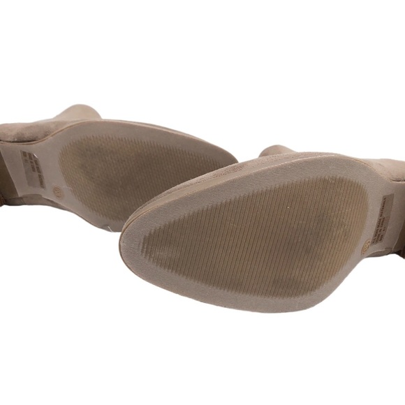 Wild Diva Taupe Brown Suede Ankle Boots Booties - Picture 5 of 6